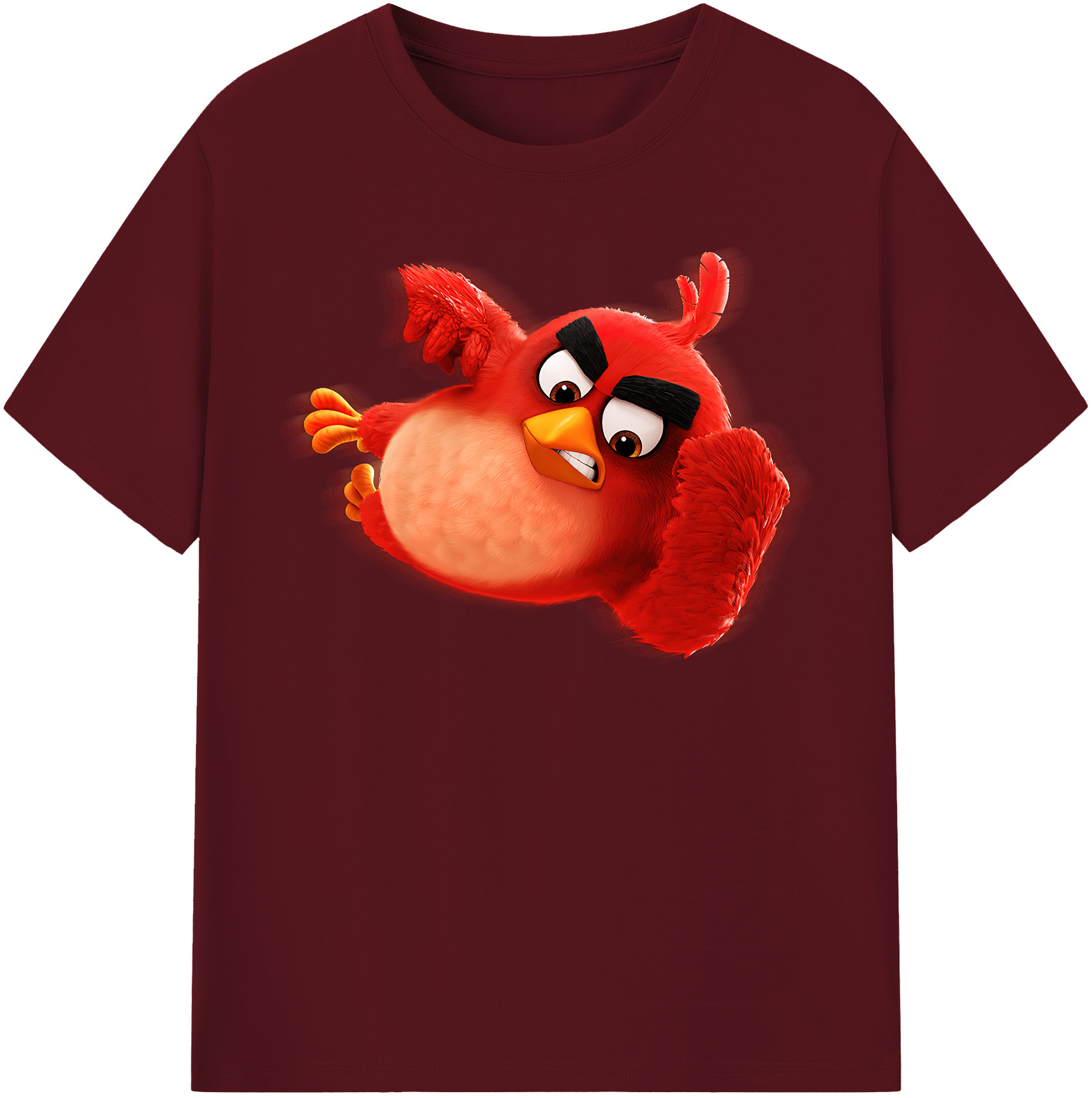 （画像用） Angry Birds アングリーバード 綿100％半袖Tシャツ（フロントプリント）